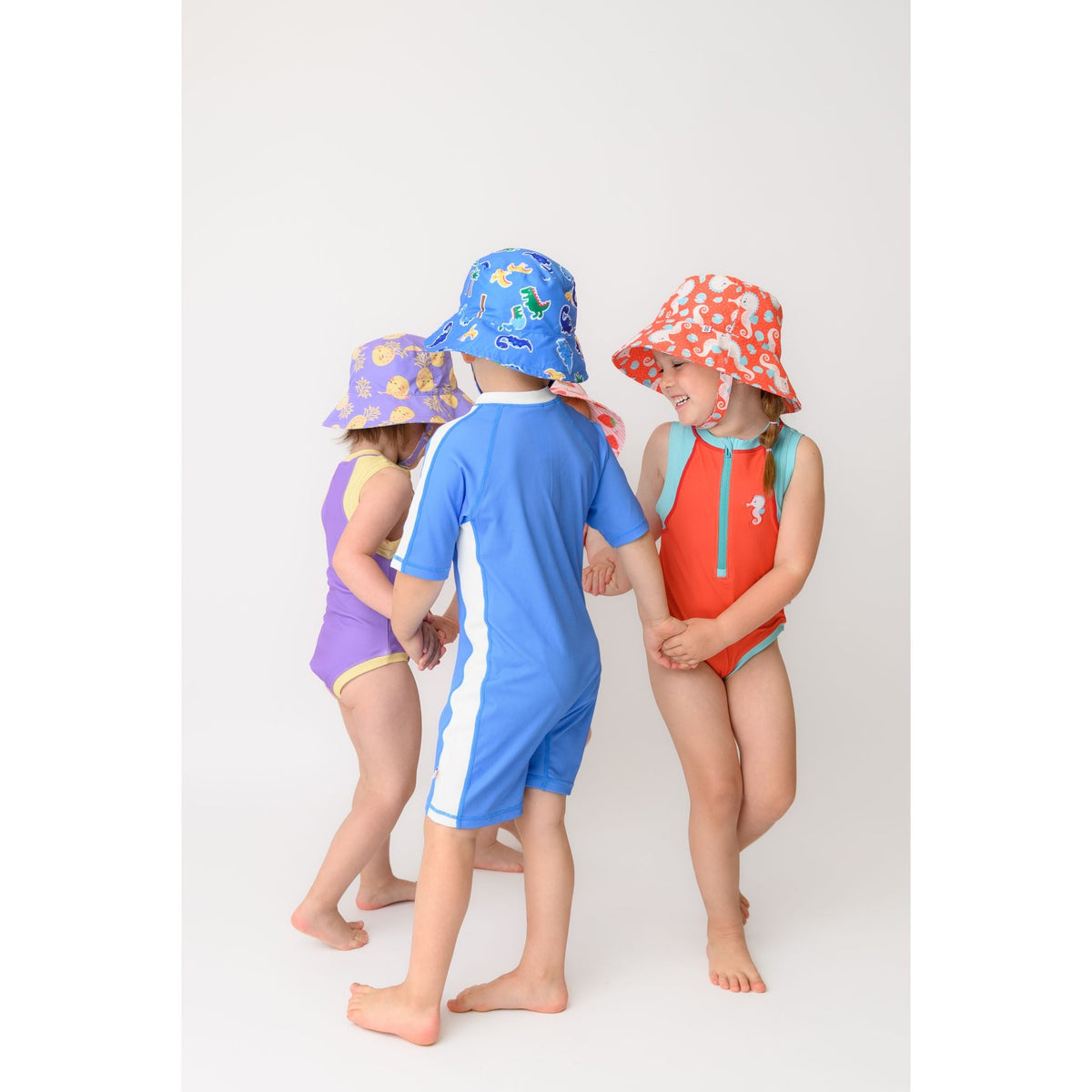 Baby/Toddler Printed Bucket Sun Hat - Sally the Seahorse