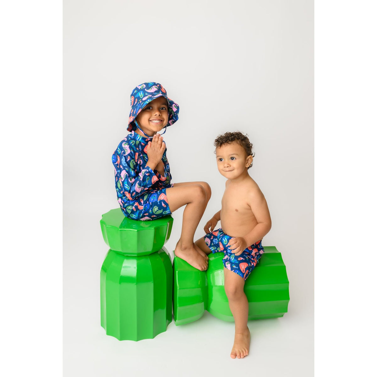 Baby/Toddler Rash Guard One Piece Printed Swimsuit - Wally the Walrus