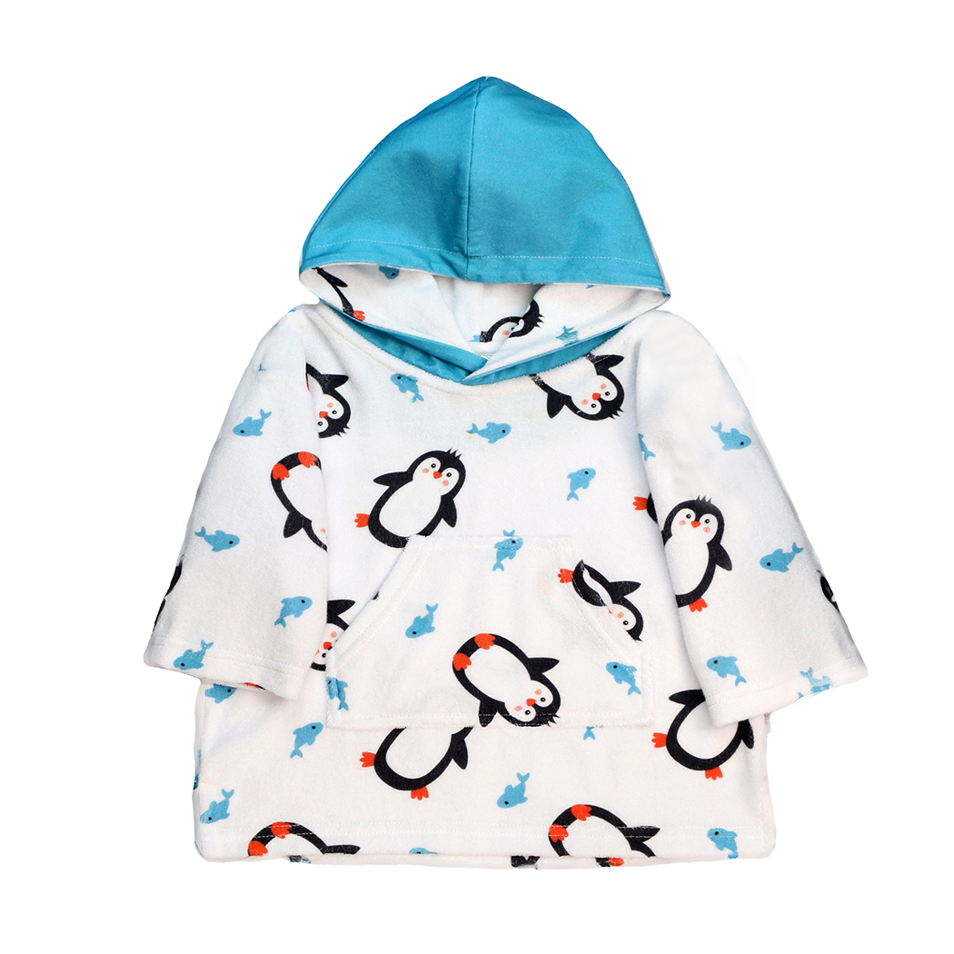 Baby Terry Swim Coverup - Parker the Penguin