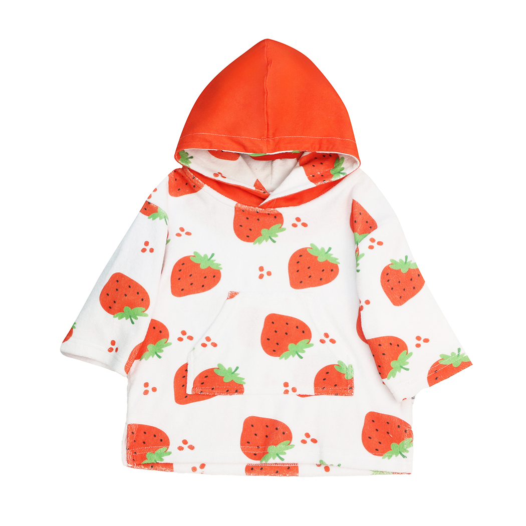 Baby Terry Swim Coverup - Strawberry