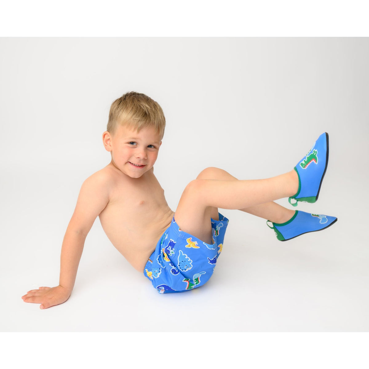 Boys Baby/Toddler Printed Swim Shorts - Devin the Dino & Friends