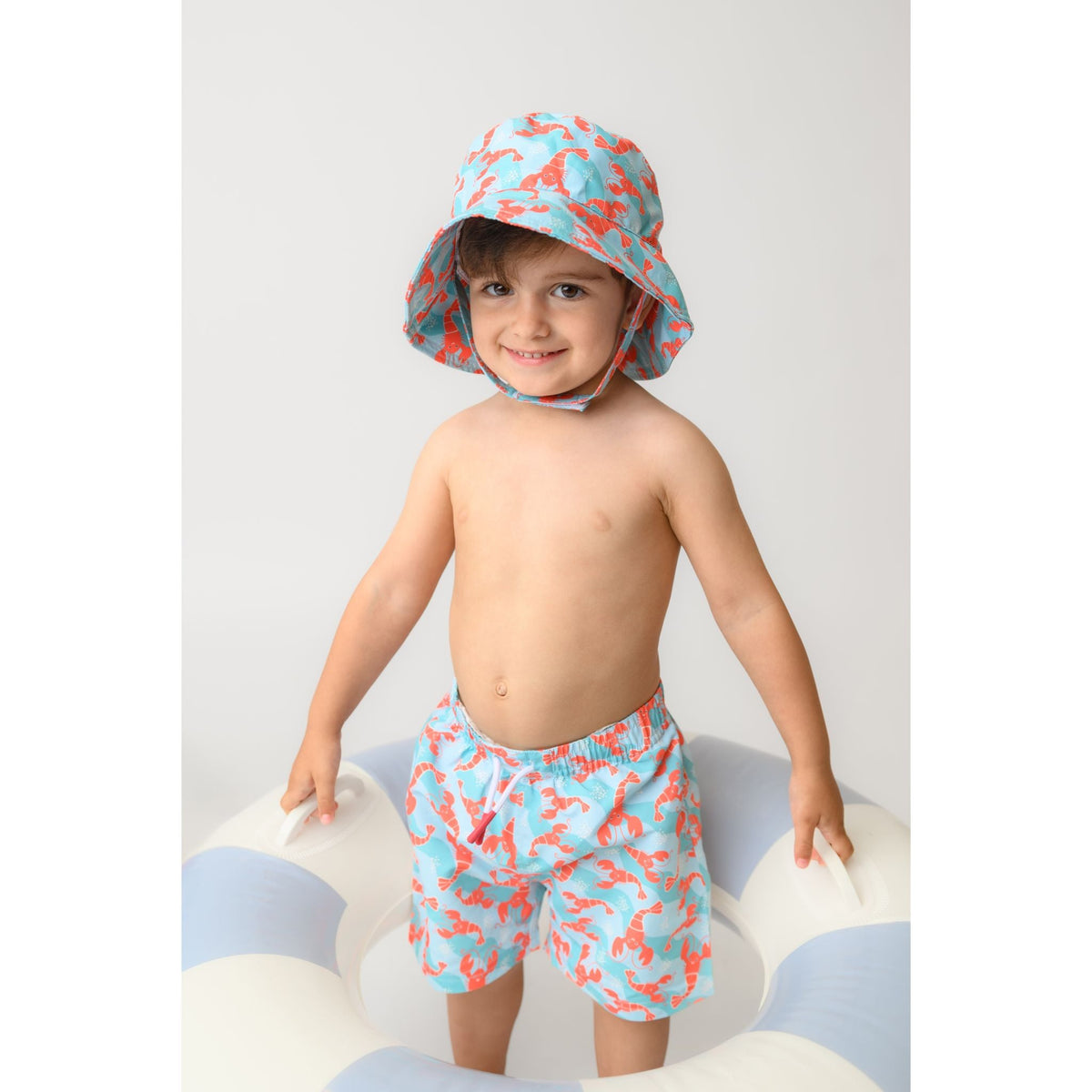 Baby/Toddler Printed Bucket Sun Hat - Logan the Lobster