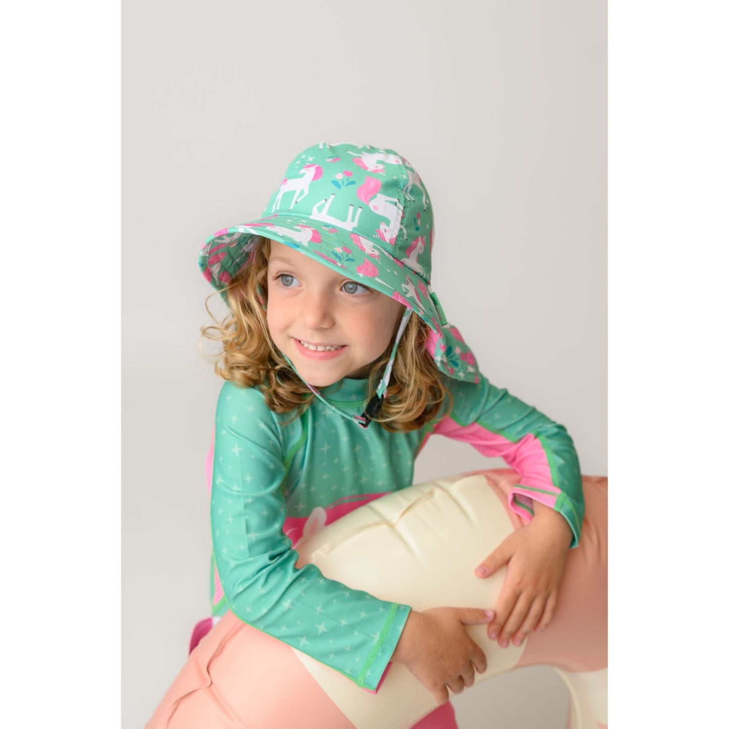 Baby/Toddler Cape Sunhat - Unity the Unicorn