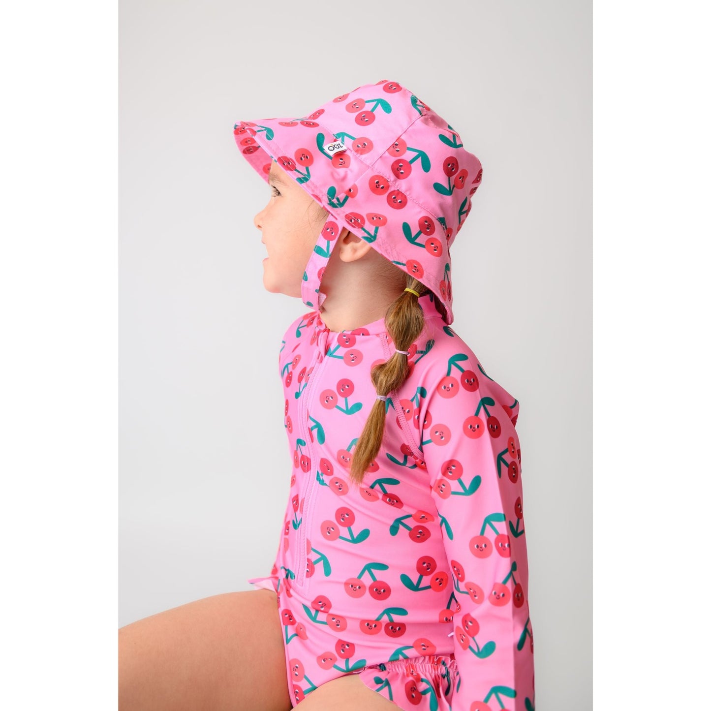 Baby/Toddler Printed Bucket Sun Hat - Cherry