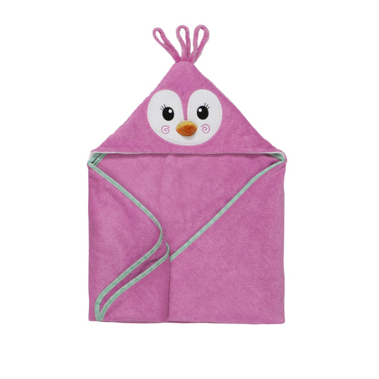 Baby Plush Terry Hooded Bath Towel - Penny the Penguin