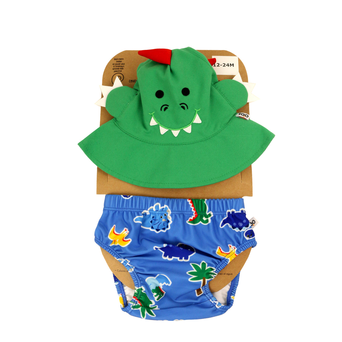 Baby Swim Diaper & Sun Hat Set - Devin the Dino & Friends