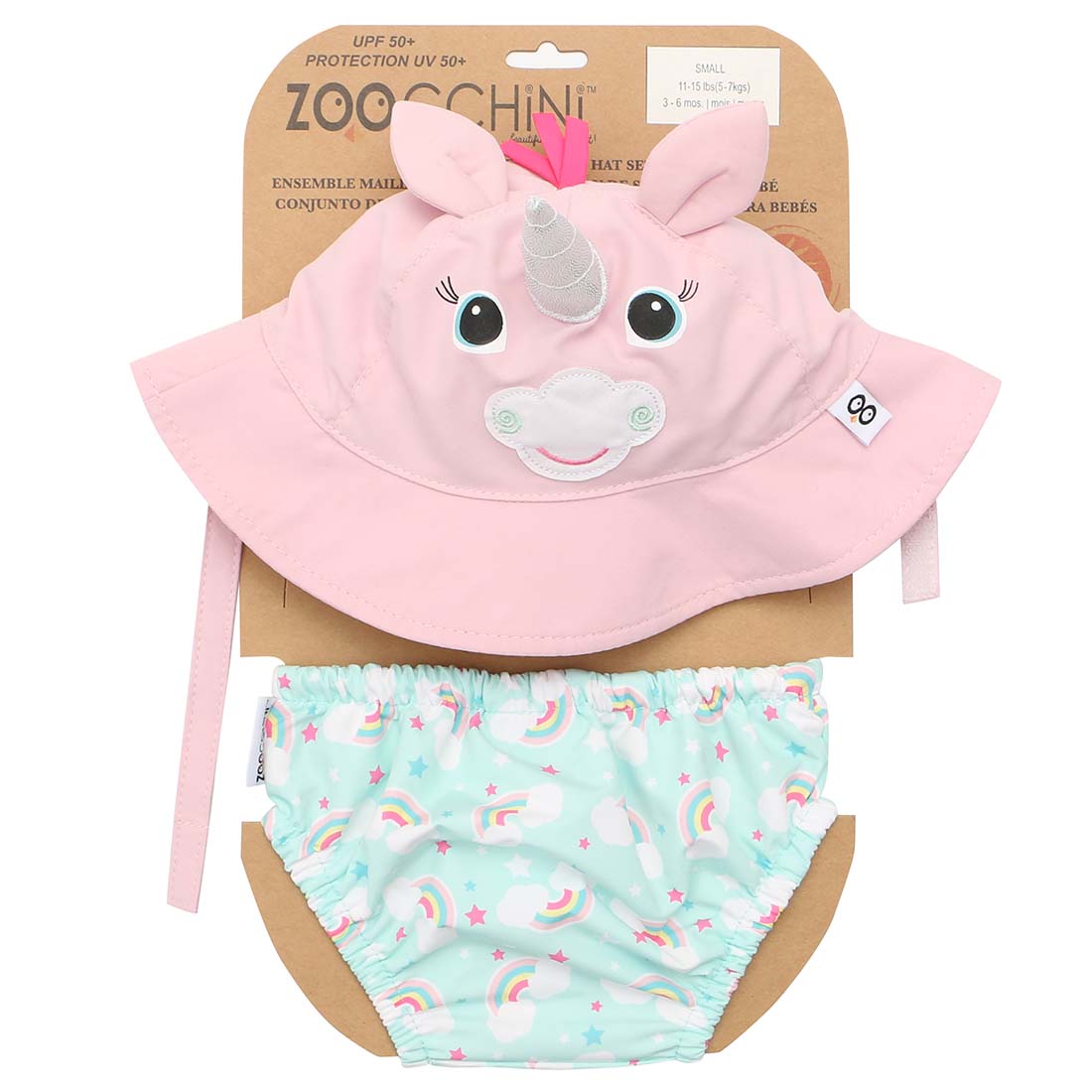 12010 SwimDiaper Sunhat Set Alicorn PS