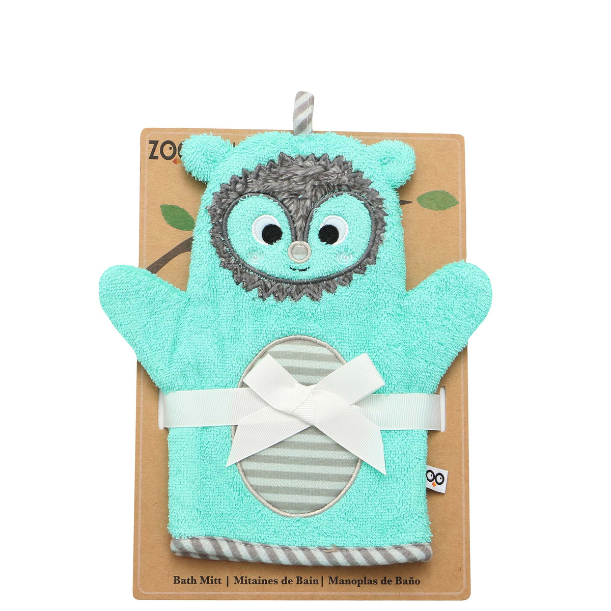 Baby Plush Terry Bath Mitt - Harriet the Hedgehog