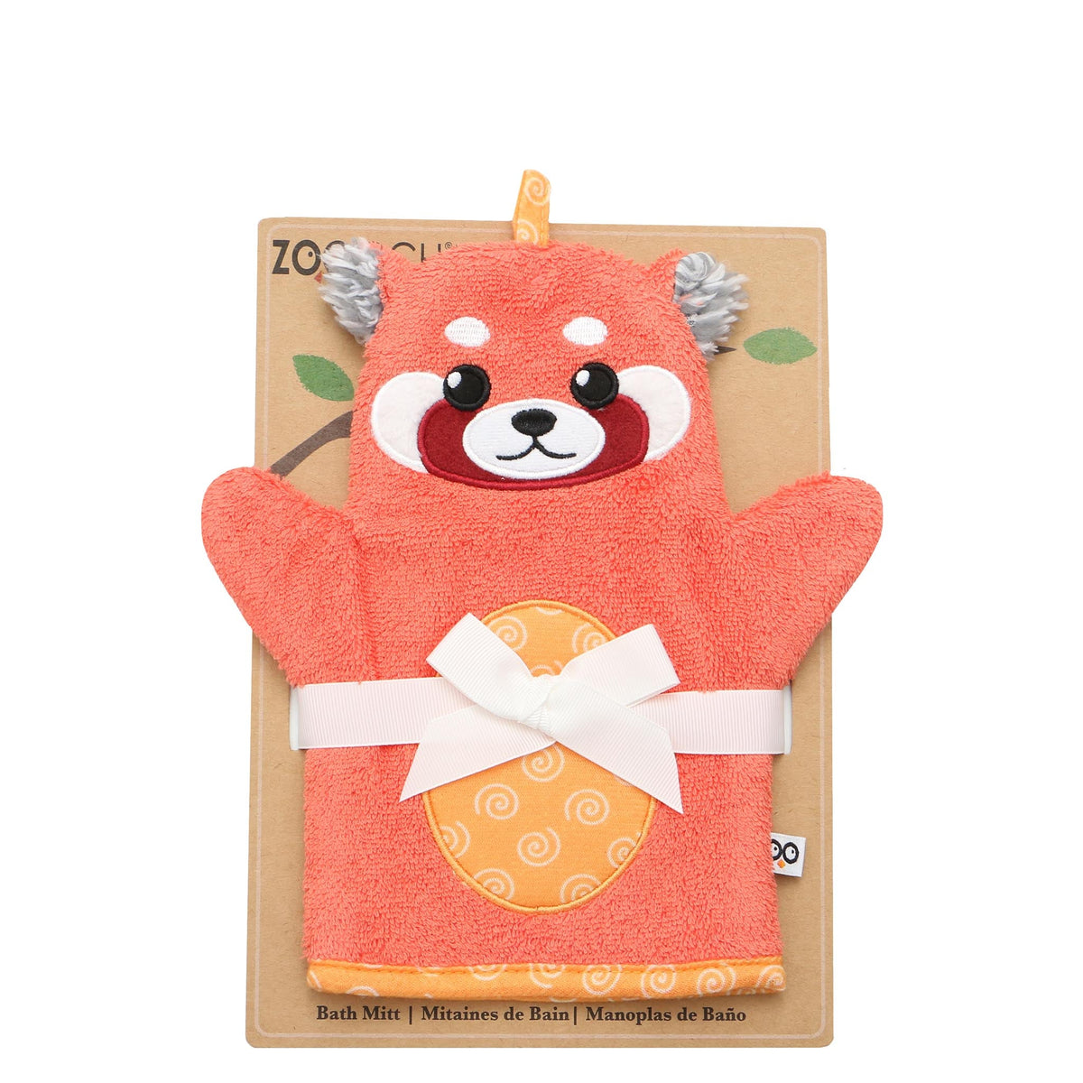 Baby Plush Terry Bath Mitt - Remi the Red Panda