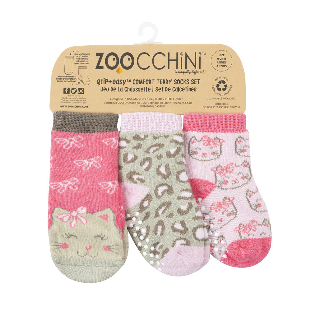 Baby/Toddler Terry Socks Set (3-pk) - Kallie the Kitten