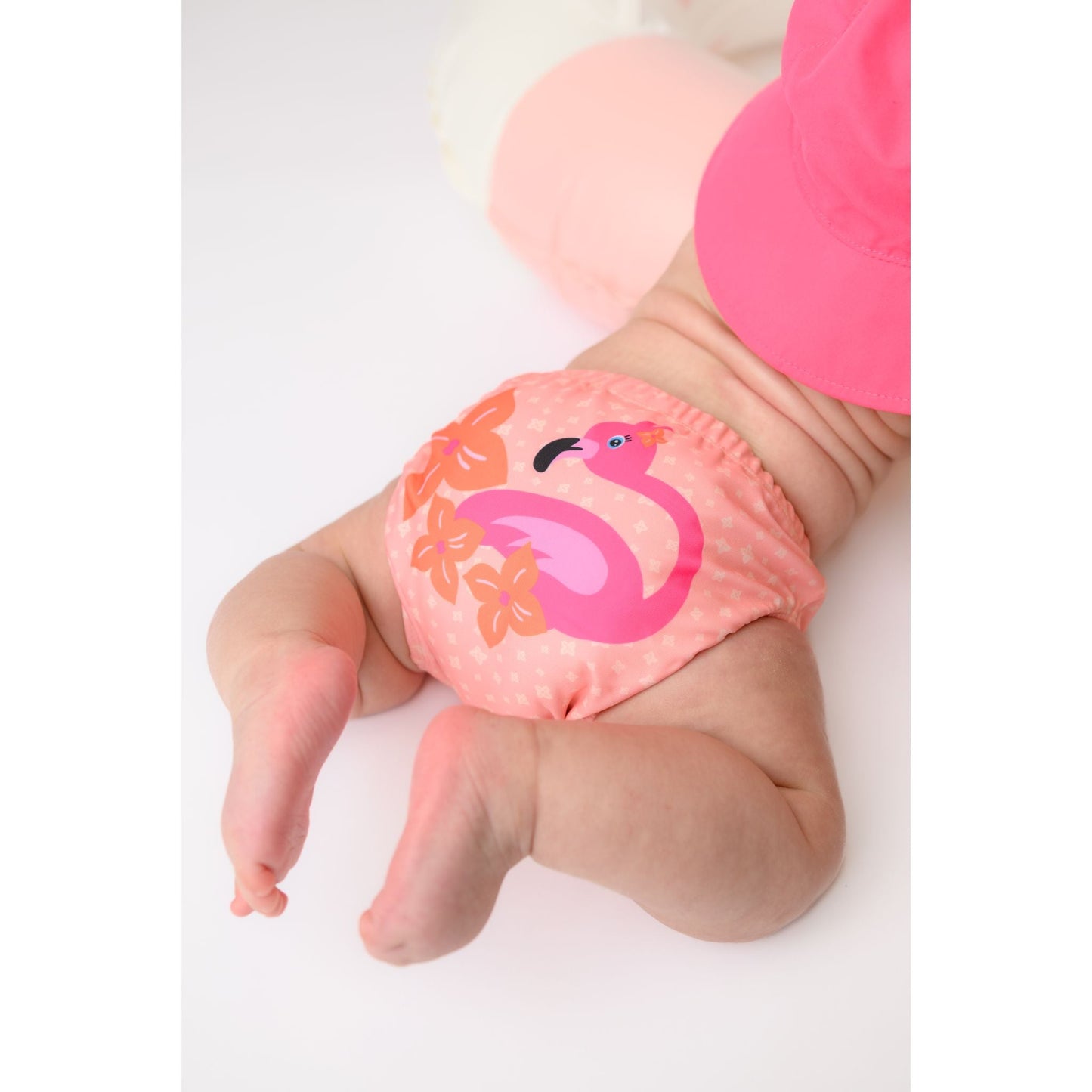 Baby/Toddler Reuseable Swim Diaper Set (2 Pcs) - Franny the Flamingo