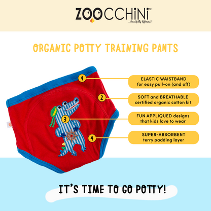 Toddler Organic Potty Training Pants (3-pk) - Fairy Tails