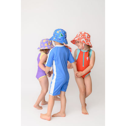 Girls Baby/Toddler Sleeveless One Piece Solid Swimsuit - Sally the Seahorse