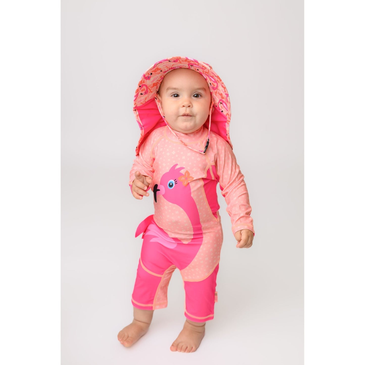 Baby/Toddler Cape Sunhat - Franny the Flamingo