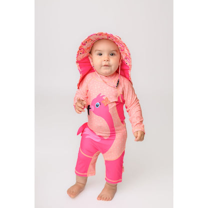 Baby/Toddler Cape Sunhat - Franny the Flamingo
