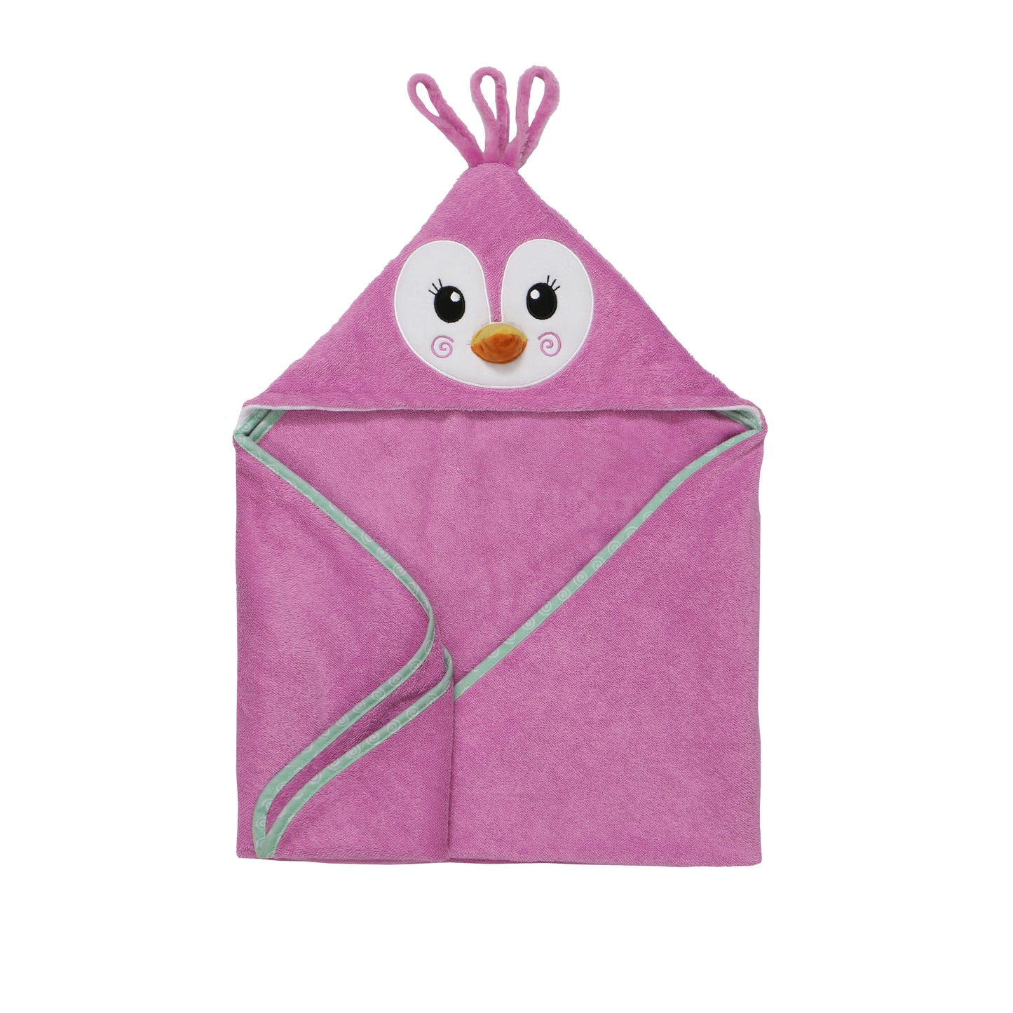 Baby Plush Terry Hooded Bath Towel - Penny the Penguin