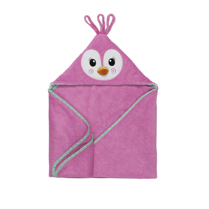 Baby Plush Terry Hooded Bath Towel - Penny the Penguin