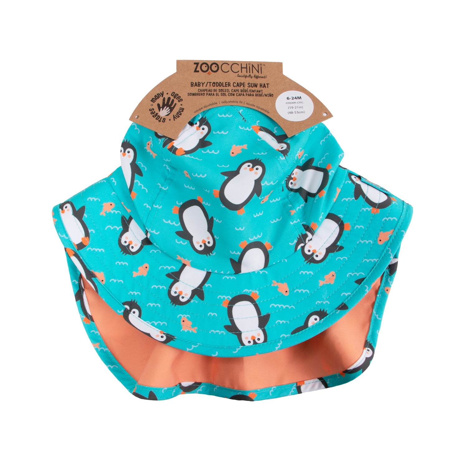 Baby/Toddler Cape Sunhat - Penguin