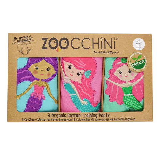 **2026 PRE-ORDER** Toddler Organic Potty Training Pants (3-pk) - Mermaids