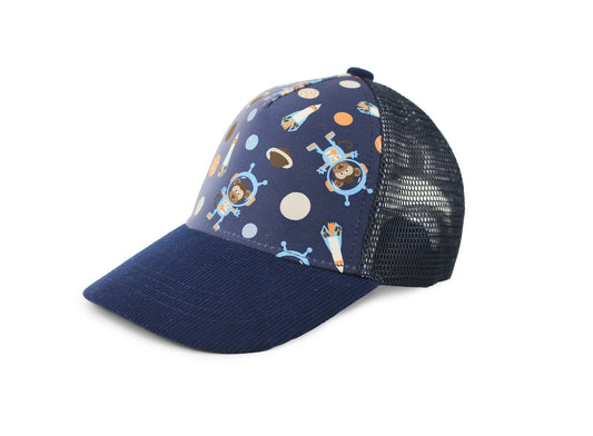 **2026 PRE-ORDER** ZOOxFJK Toddler/Kids Printed Ball Cap - Space Monkey