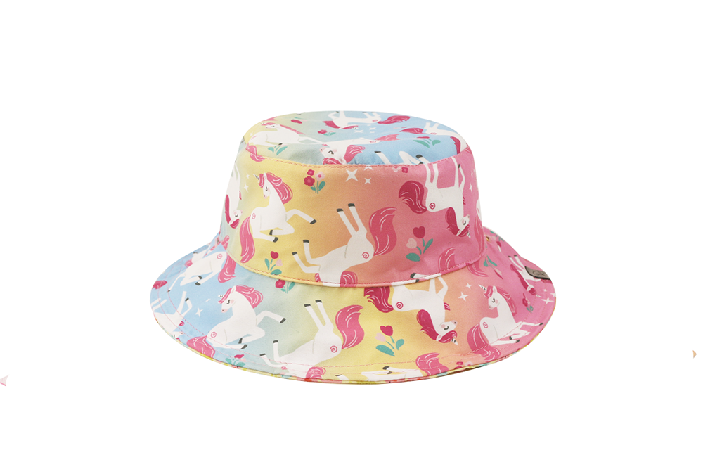 **2026 PRE-ORDER** ZOOxFJK Baby/Kids Reversible Patterned Sun Hat - Unicorn | Giraffe