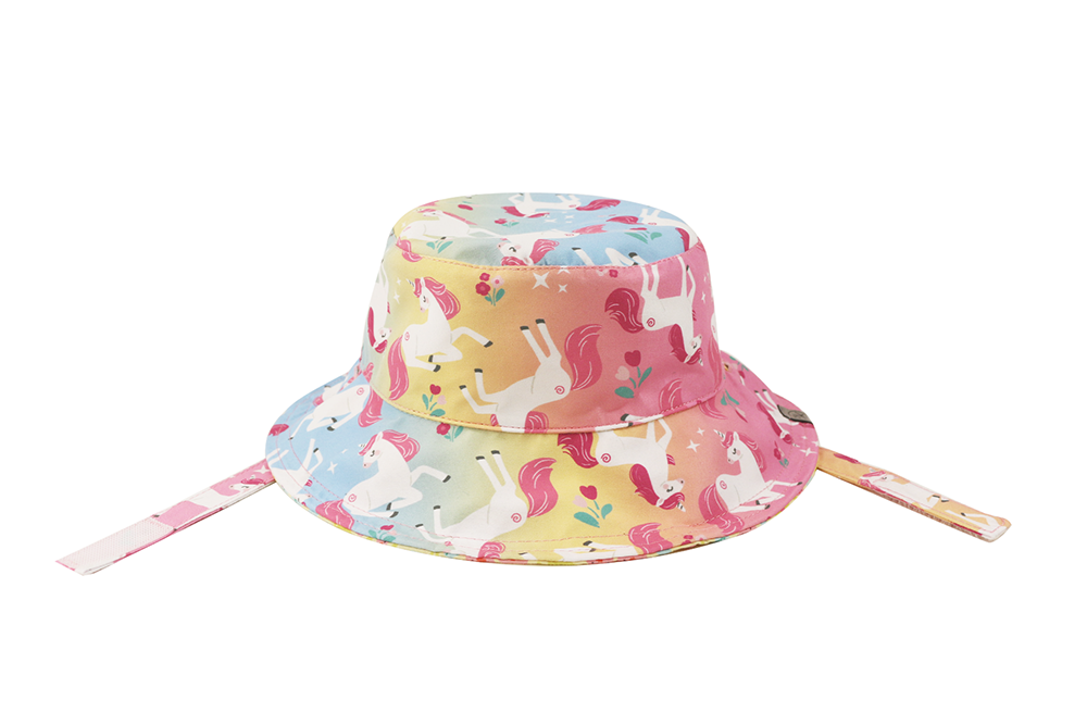 **2026 PRE-ORDER** ZOOxFJK Baby/Kids Reversible Patterned Sun Hat - Unicorn | Giraffe