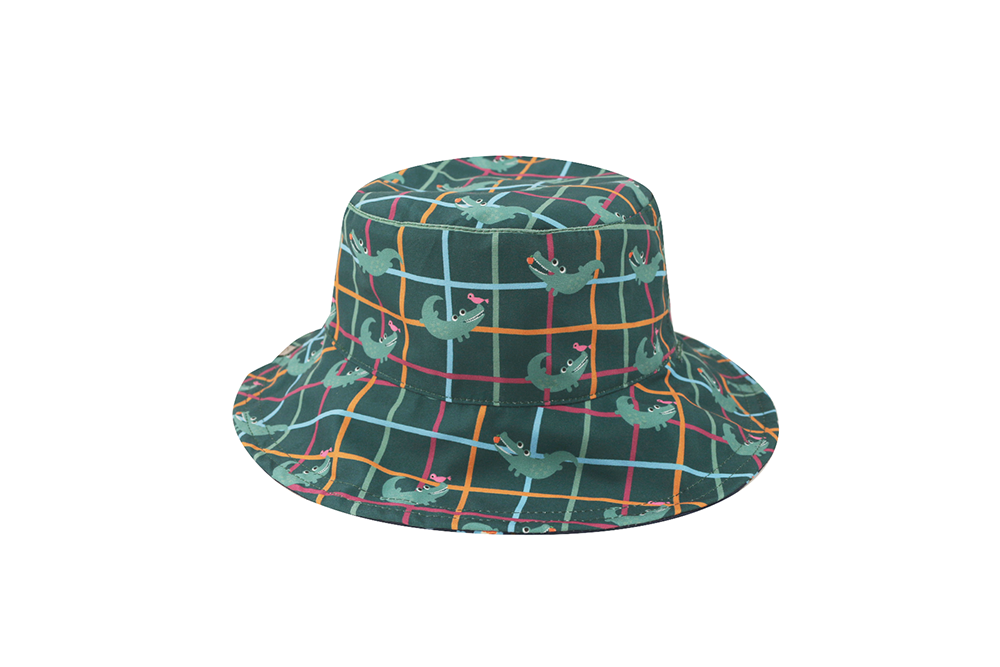 NEW! – ZOOxFJK Baby/Kids Reversible Patterned Sun Hat - Space Monkey | Alligator