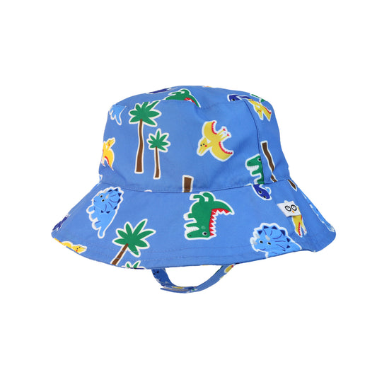 Baby/Toddler Printed Bucket Sun Hat - Devin the Dino & Friends **PRE-ORDER (Orders will ship in full early March '25)**