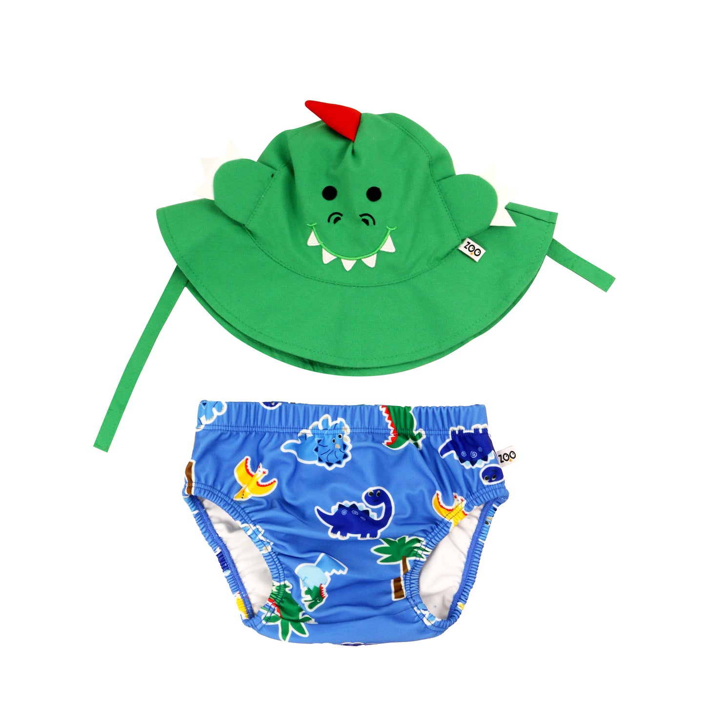 Baby Swim Diaper & Sun Hat Set - Devin the Dino & Friends
