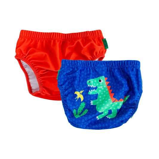 Baby/Toddler Reuseable Swim Diaper Set (2 Pcs) - Dinosaur