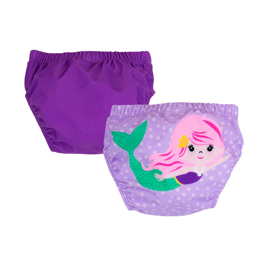 Baby/Toddler Reuseable Swim Diaper Set (2 Pcs) - Mia the Mermaid