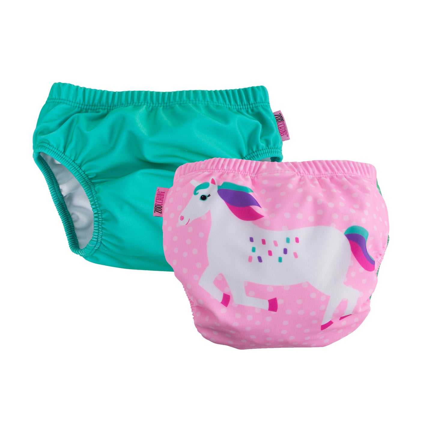 Baby/Toddler Reuseable Swim Diaper Set (2 Pcs) - Unicorn