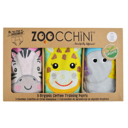 Toddler Organic Potty Training Pants (3-pk) - Zoo Friends
