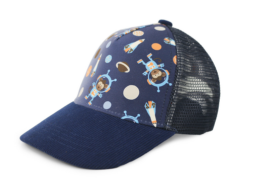 NEW! – ZOOxFJK Toddler/Kids Printed Ball Cap - Space Monkey