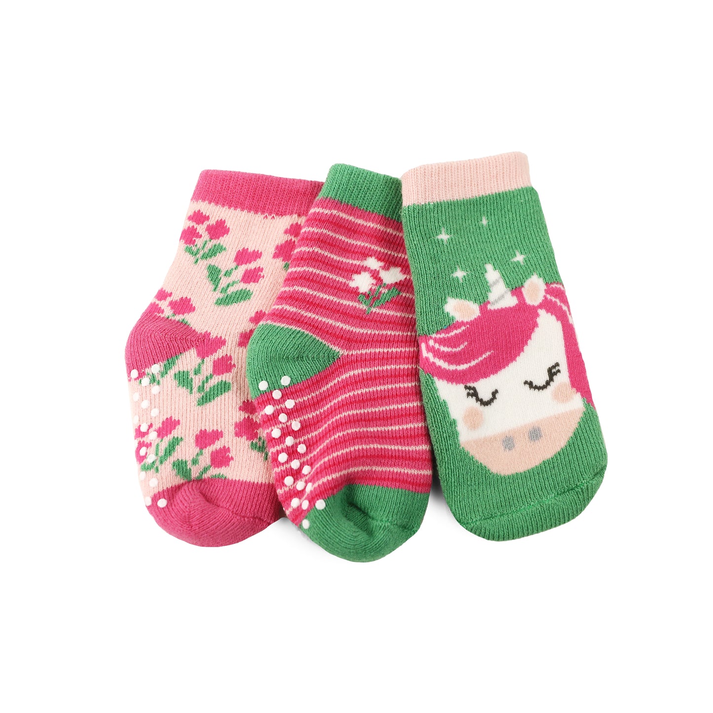 **2026 PRE-ORDER** Baby/Toddler Terry Socks Set (3-pk) - Unity the Unicorn