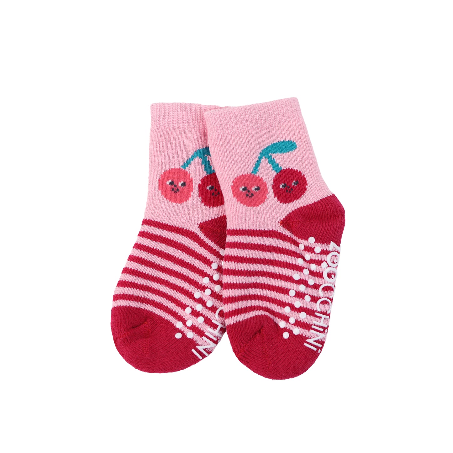**2026 PRE-ORDER** Baby/Toddler Terry Socks Set (3-pk) - Cherry