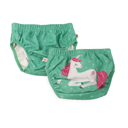 **2026 PRE-ORDER** Baby/Toddler Reuseable Swim Diaper Set (2 Pcs) - Unity the Unicorn