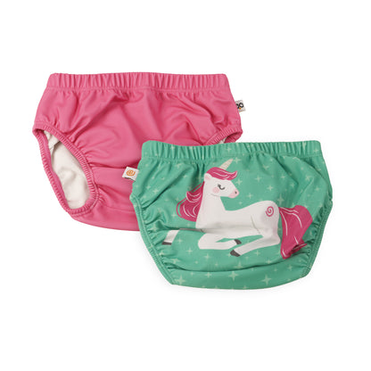 **2026 PRE-ORDER** Baby/Toddler Reuseable Swim Diaper Set (2 Pcs) - Unity the Unicorn