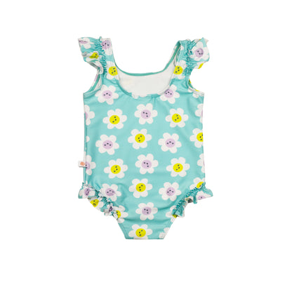Baby Ruffled One Piece Swimsuit - Daisy