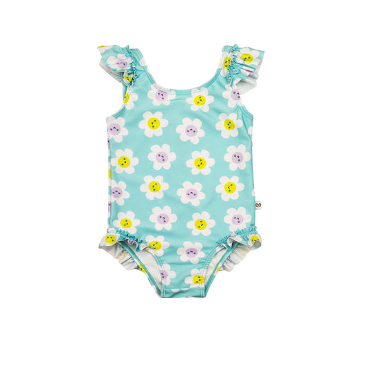 Baby Ruffled One Piece Swimsuit - Daisy