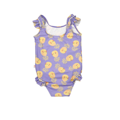 Baby Ruffled One Piece Swimsuit - Pineapple