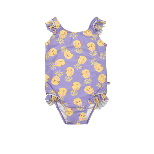 Baby Ruffled One Piece Swimsuit - Pineapple