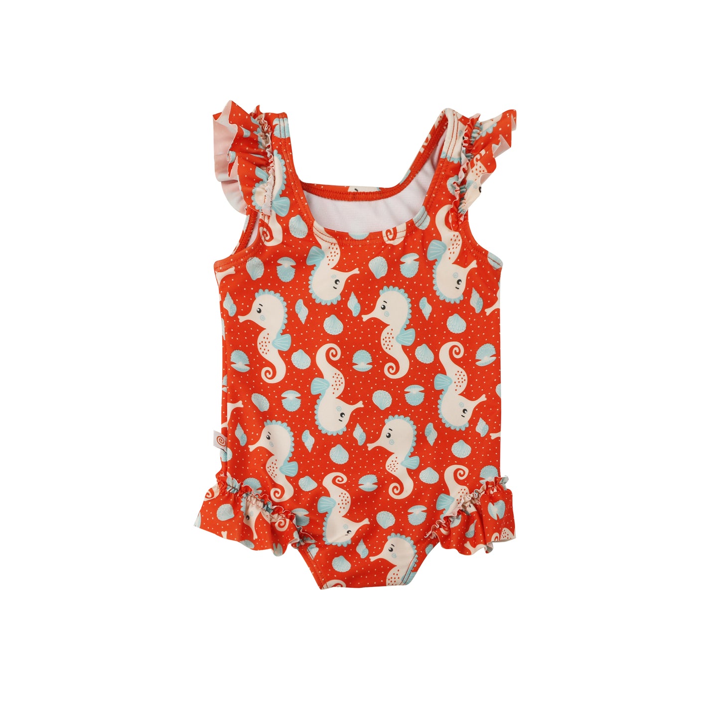 **2026 PRE-ORDER** Baby Ruffled One Piece Swimsuit - Sally the Seahorse (NEW)