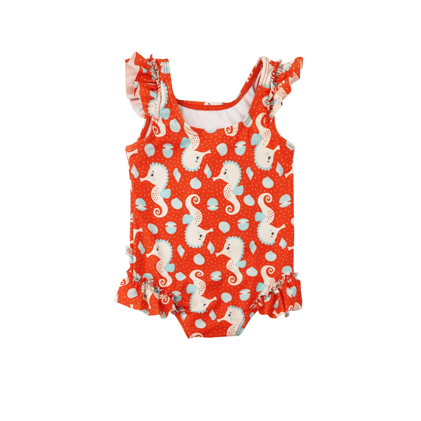 Baby Ruffled One Piece Swimsuit - Sally the Seahorse (NEW!)