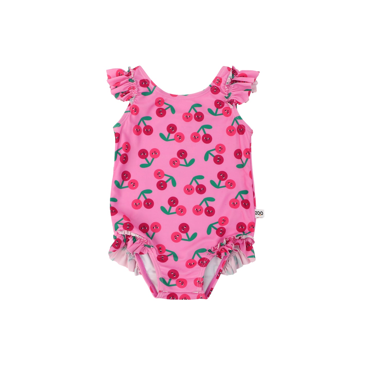 **2026 PRE-ORDER** Baby Ruffled One Piece Swimsuit - Cherry