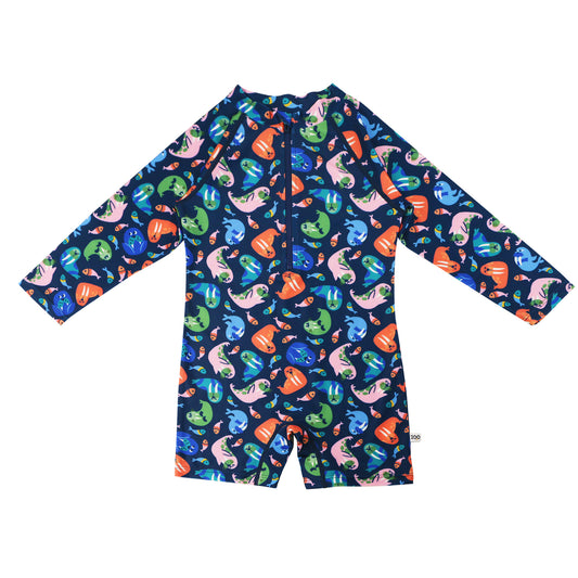 **2026 PRE-ORDER** Baby/Toddler Rash Guard One Piece Printed Swimsuit - Wally the Walrus
