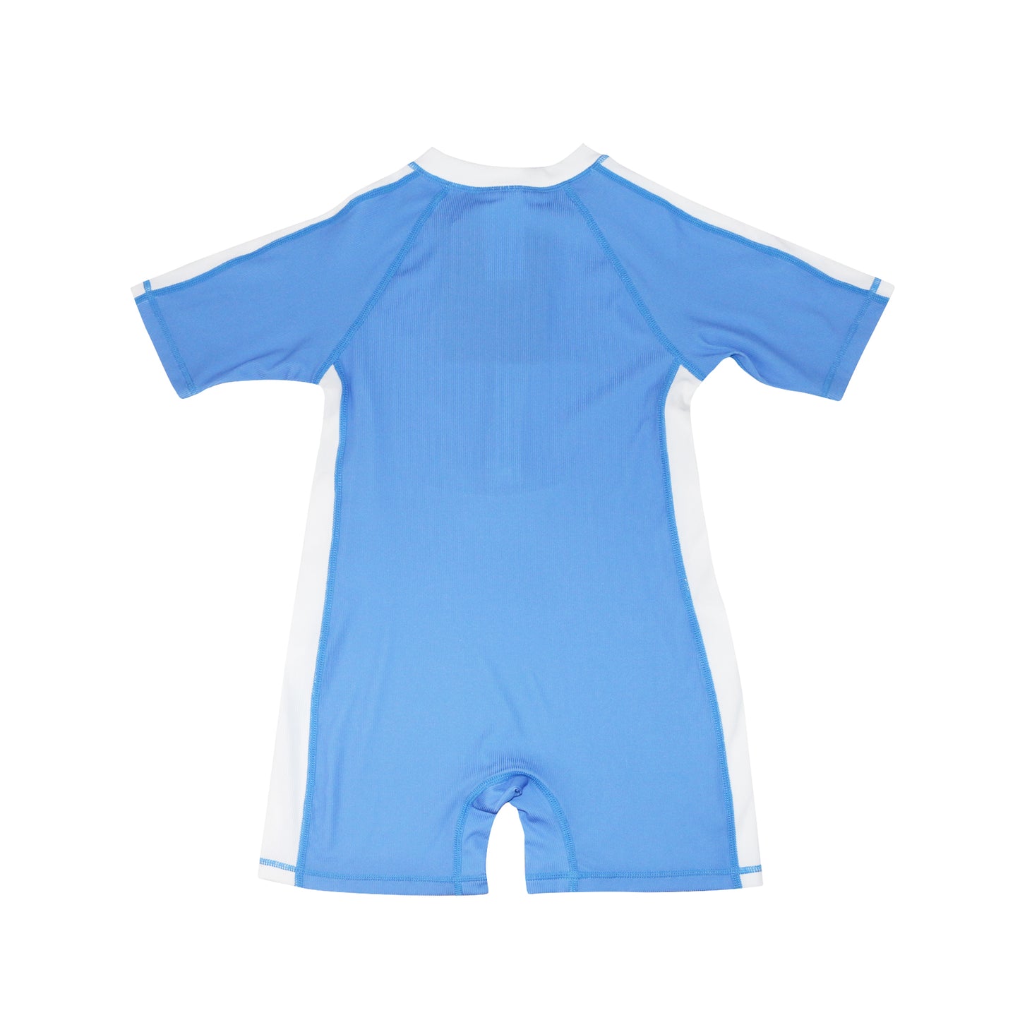 **2026 PRE-ORDER** Boys Baby/Toddler Short Sleeve One Piece Solid Swimsuit - Dino / Med Blue