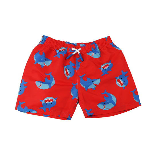 **2026 PRE-ORDER** Boys Baby/Toddler Printed Swim Shorts - Sherman the Shark