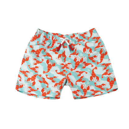 **2026 PRE-ORDER** Boys Baby/Toddler Printed Swim Shorts - Logan the Lobster