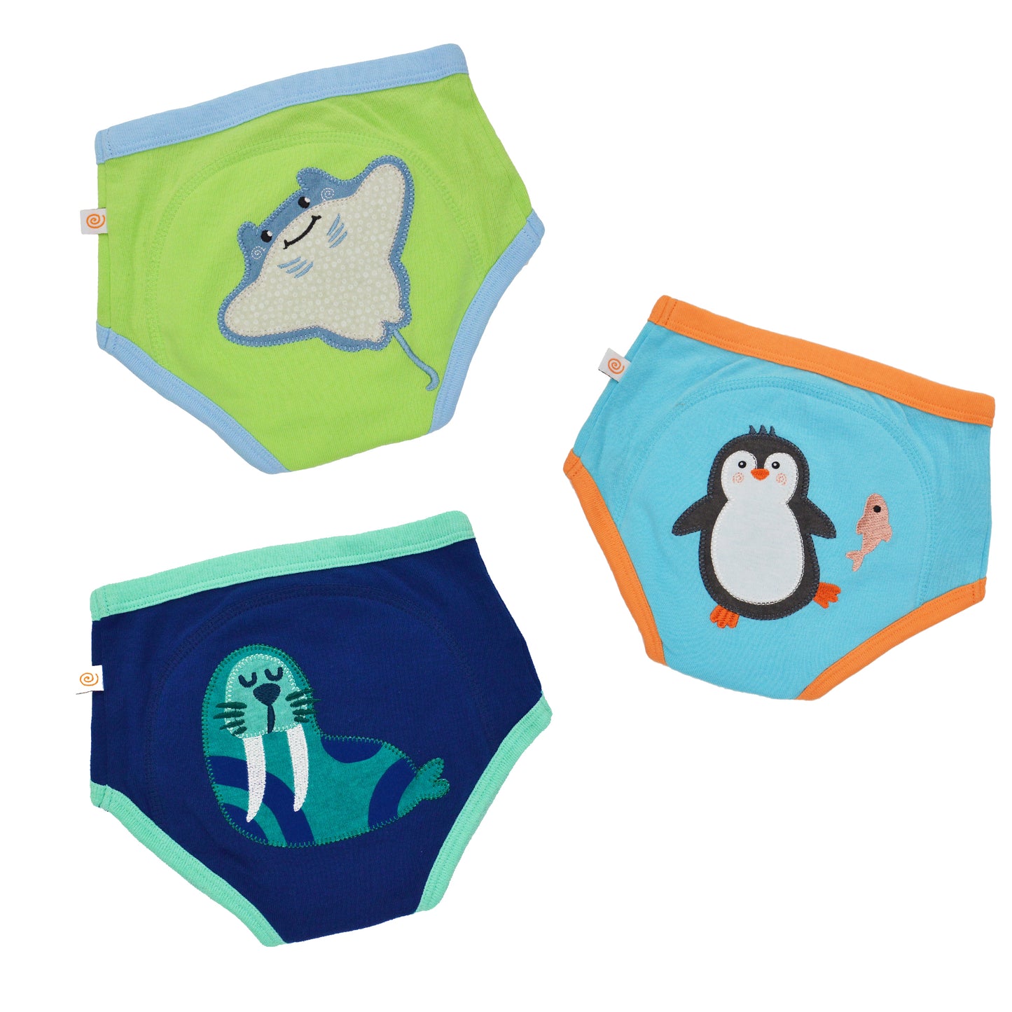 Toddler Organic Potty Training Pants (3-pk) - Sea Crew
